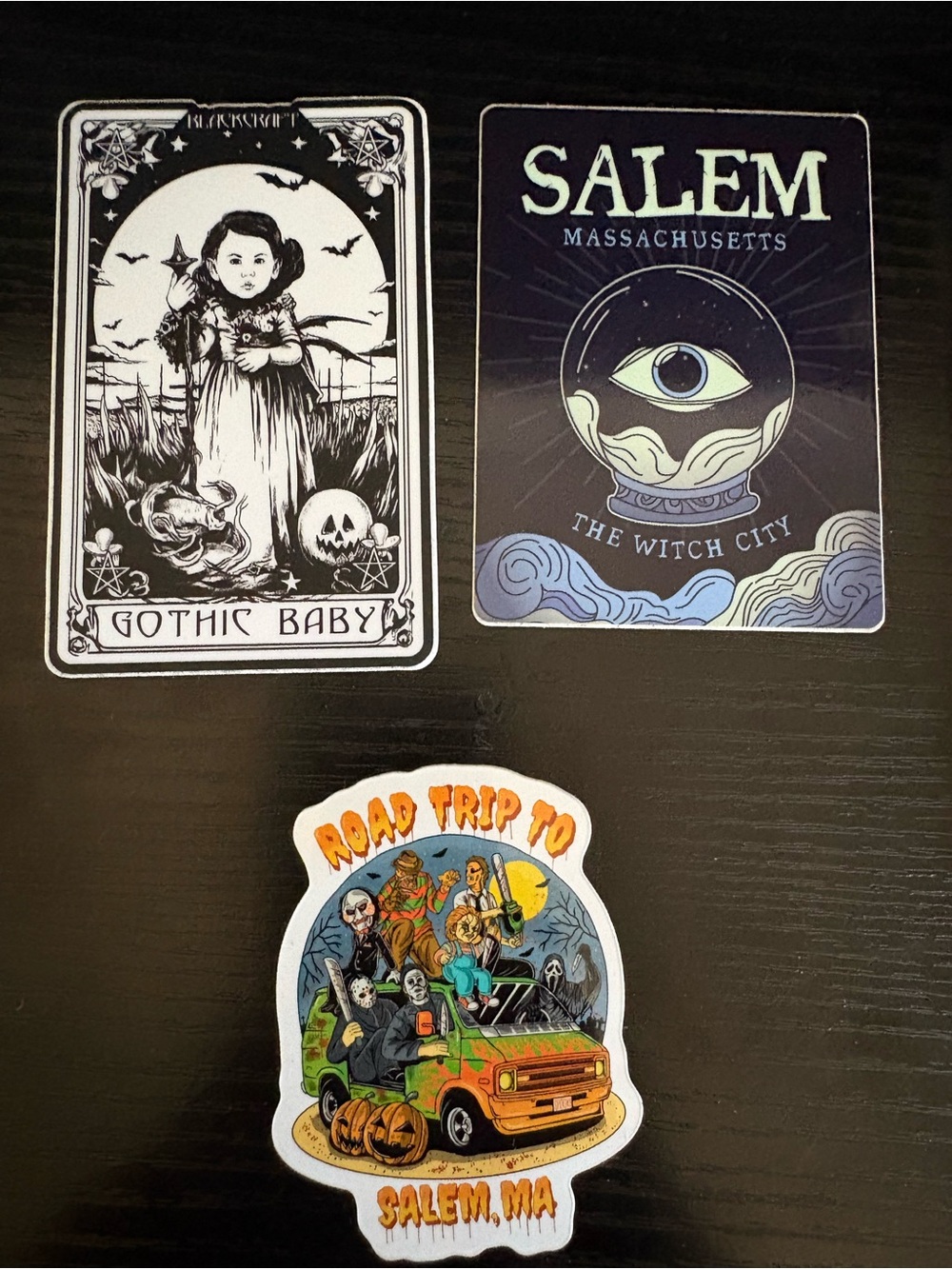 Halloween Salem Sticker Pack - Black, Purple & Orange